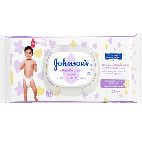 6547761_Johnsons Ultimate Clean Wipes - 48 Wipes-500x500
